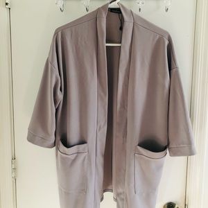 Belted Muted Lilac Duster Kimono 
US 8